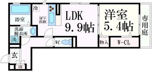 サンセベリア夏原の物件間取画像